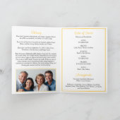 Programme Élégant simple pliage funéraire tournesol (Intérieur)