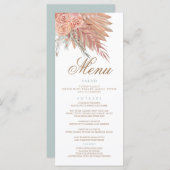 Programme Elégant stylish bohème terre cuite pampas herbe (Devant / Derrière)