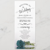 Programme Elégant Turquoise Turquoise Aqua Rose Romantique M (Devant)