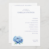 Programme Elegant Wedding Ceremony Program (Devant / Derrière)