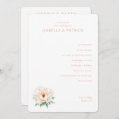 Programme Elegant Wedding Ceremony Program (Devant / Derrière)