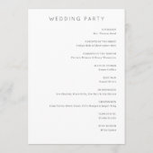 Programme Elegant White Peony Wedding Ceremony (Dos)