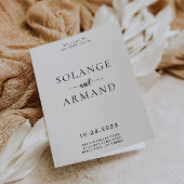 Programme Élégante calligraphie Classic Folded Wedding Progr