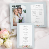 Programme Élégante calligraphie florale Pastel Boho