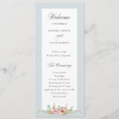 Programme Élégante calligraphie florale Pastel Boho (Devant)