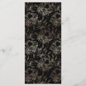 Programme Élégante cérémonie de Mariage botanique dessinée à (Dos)