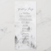 Programme Élégante cérémonie des Mariages de la forêt d'hive (Dos)