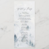 Programme Élégante cérémonie des Mariages des forêts d'hiver (Dos)