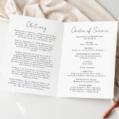 Programme Élégante fête Fleur sauvage de la vie funéraire