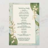 Programme Élégante Lily de la vallée Sauvez la Date Mariage (Dos)