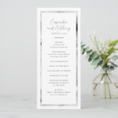 Programme Elégante Mariage en marbre noir et blanc (Debout devant)