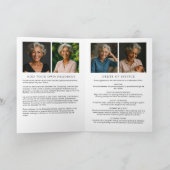 Programme Élégante Nécrologie & Photos Célébration De La Vie (Intérieur)