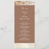 Programme Elégante pampas herbe Boho Neutral Mariage (Devant)