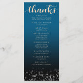 Programme Elégante Pêche Océanique Bleu Mariage Un Nouveau C (Dos)