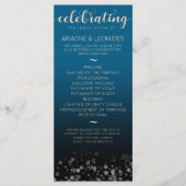 Programme Elégante Pêche Océanique Bleu Mariage Un Nouveau C (Devant)