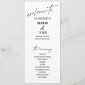 Programme Élégante Typographie contemporaine simple Noir Bla (Devant)