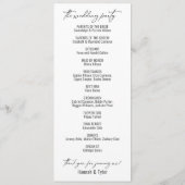 Programme Élégante Typographie contemporaine simple Noir Bla (Dos)