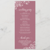 Programme Elégantes boucles blanches sur Dusty Rose Fancy Ma (Dos)