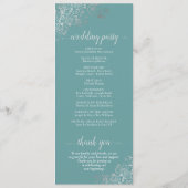 Programme Elégantes boucles d'argent sur Mariage Turquoise o (Dos)