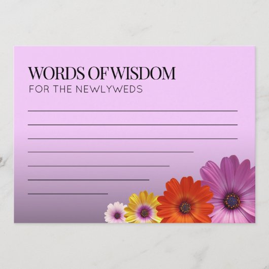 Programme Élégantes marguerites avec Mariage à Parties scint (Devant)