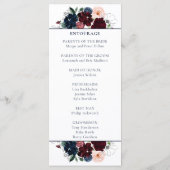Programme Embrassez le Mariage floral | Bleu de la marine de (Dos)
