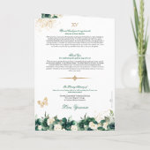 Programme Emerald Green Floral Tiara Butterfly Quinceanera (Dos)