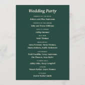Programme Emerald Green Mountain Pine Rustique Mariage (Dos)