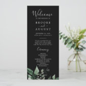 Programme Émeraude | Black Wedding Program (Debout devant)