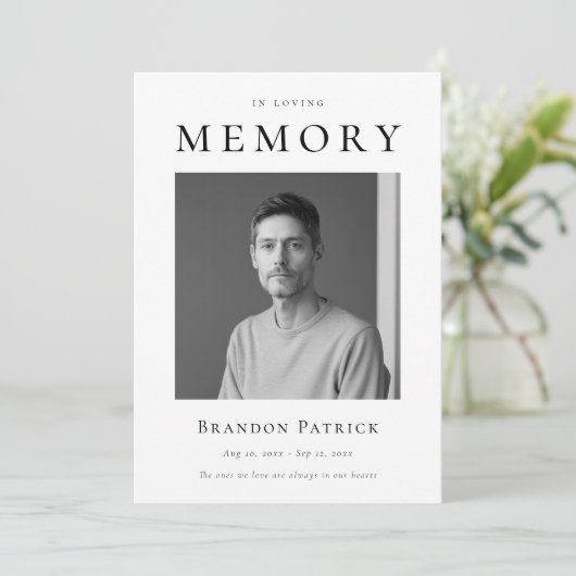 Programme En Amour Mémoire Enterrement Service funéraire Pho (Debout devant)