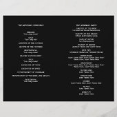 Programme en blanc sur déco noire (Dos)