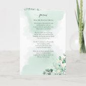 Programme En Mémoire Amoureuse Eucalyptus Vert Bi-Fold (Dos)