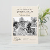 Programme En souvenir affectueux Moderne Élégant mémorial à  (Debout devant)