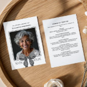 Programme En souvenir affectueux Ordre de service moderne Ph