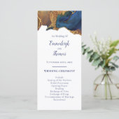 Programme Enchanter Abstrait Blue Gold Mariage (Debout devant)