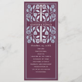 Programme Épée argent médiévale mauve Mariage royal (Devant)