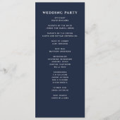 Programme Épée argentée médiévale bleue Mariage royal (Dos)