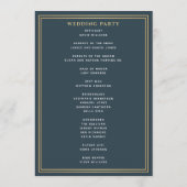 Programme Épée dorée médiévale grise pour mariage royal (Dos)