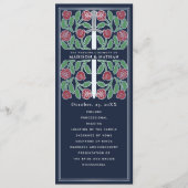 Programme Épée Fleurie Médiévale Bleue Mariage Royal Argent (Devant)