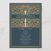 Programme Épée florale médiévale grise et or Mariage royal (Devant)