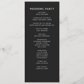 Programme Épée Médiévale Argent Noir Mariage Royal (Dos)
