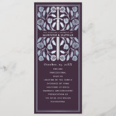 Programme Épée Médiévale Argentée Mariage Royal Aubergine (Devant)