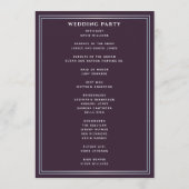 Programme Épée médiévale argentée Mariage royal Aubergine (Dos)