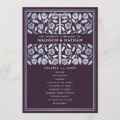 Programme Épée médiévale argentée Mariage royal Aubergine (Devant)