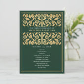 Programme Épée Royale de Mariage Médiéval Vert Or (Debout devant)