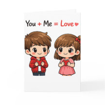 Équation d'amour mignonne Toi + Moi Couple de la S