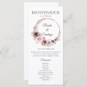 Programme espagnol de mariage des choeurs (Devant / Derrière)