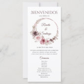 Programme espagnol de mariage des choeurs (Devant)