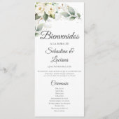 Programme espagnol de mariage des choeurs (Devant)