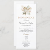 Programme espagnol de mariage des choeurs (Devant / Derrière)