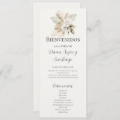 Programme espagnol de mariage des choeurs (Devant / Derrière)